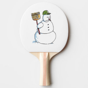 Pala De Ping Pong Paddle de ping pong de Snowman