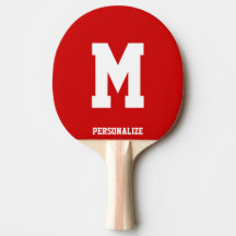 Paddle de ping pong monogramado para ping pong