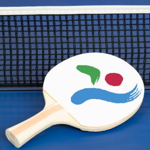 Pala De Ping Pong Paddle de ping pong patriótico con la bandera de S