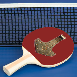 Pala De Ping Pong Paddle de ping pong rojo Gold Thor Hammer