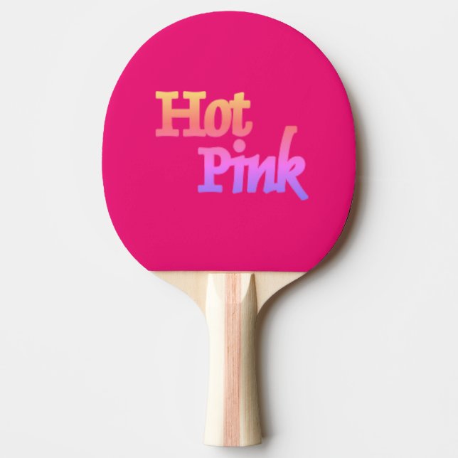 Pala De Ping Pong Paddle de ping pong rosado caliente (Anverso)