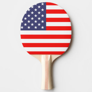 Pala De Ping Pong Paddle patriótico de ping pong con bandera estadou