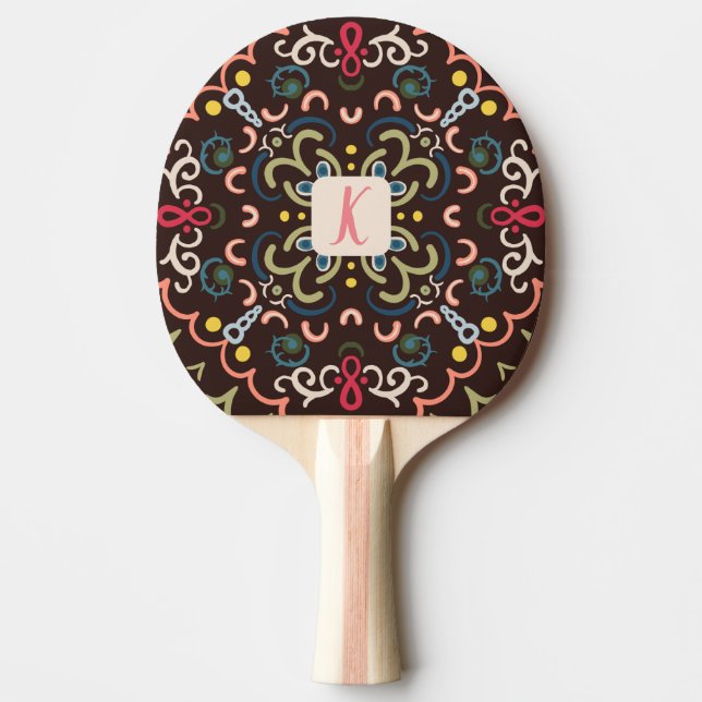 Pala De Ping Pong Paddle Pong Pong Retro de Ping Preppy Personalizad (Anverso)