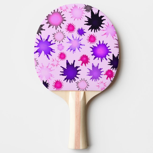 Pala De Ping Pong Paint Splatter (Anverso)