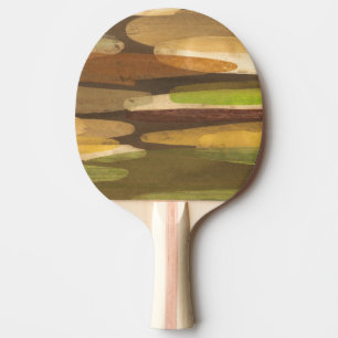 Pala De Ping Pong Paisaje abstracto del tono de la tierra
