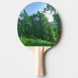 Pala De Ping Pong Paisaje de los bosques verdes
