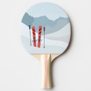 Pala De Ping Pong Paisaje invernal