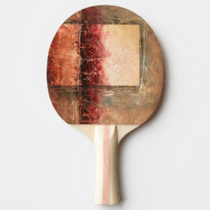 Pala De Ping Pong Paisaje rojo abstracto