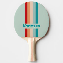 Pala De Ping Pong Pale Seaglass Pin Striped with Name