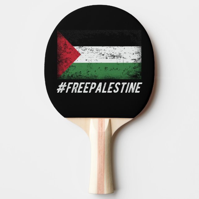 Pala De Ping Pong Palestina Libre con Palestina (Anverso)