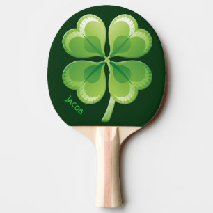 Pala De Ping Pong Paleta afortunada del ping-pong del trébol