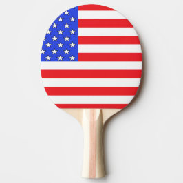 Pala De Ping Pong Paleta blanca de los E.E.U.U. América y azul roja