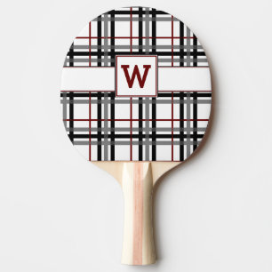 Pala De Ping Pong Paleta blanca y roja negra del ping-pong de la