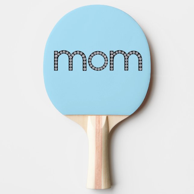 Pala De Ping Pong Paleta bling del ping-pong de la mamá (Anverso)