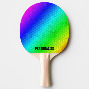 Pala De Ping Pong Paleta colorida del ping-pong del mosaico del arco