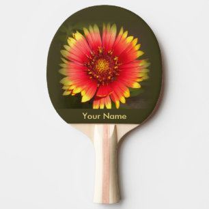 Pala De Ping Pong Paleta colorida del ping-pong del Wildflower