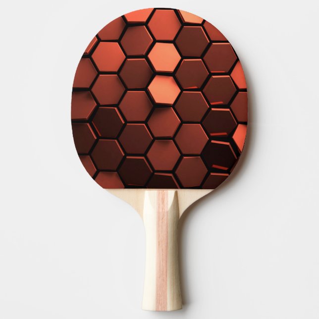 Pala De Ping Pong paleta de bronce del ping-pong del hexágono (Anverso)