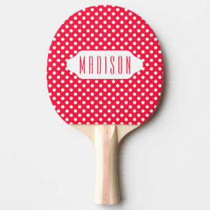 Pala De Ping Pong Paleta de encargo del ping-pong de los lunares