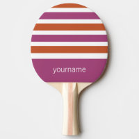 Paleta de encargo del ping-pong del monograma del