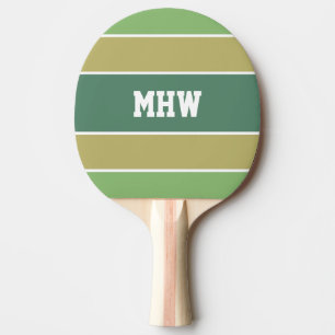 Pala De Ping Pong Paleta de encargo del ping-pong del monograma del