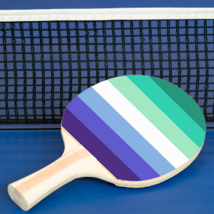 Pala De Ping Pong Paleta de la bandera de hombres gays inclusiva tra
