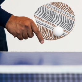 Pala De Ping Pong Paleta de Ping Pong a Rayas Tribales Boho
