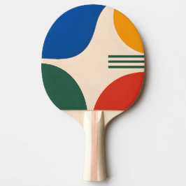 Pala De Ping Pong Paleta de Ping Pong Abstracto Geométrico Circular 