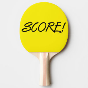 Pala De Ping Pong Paleta de ping pong amarilla de puntuación
