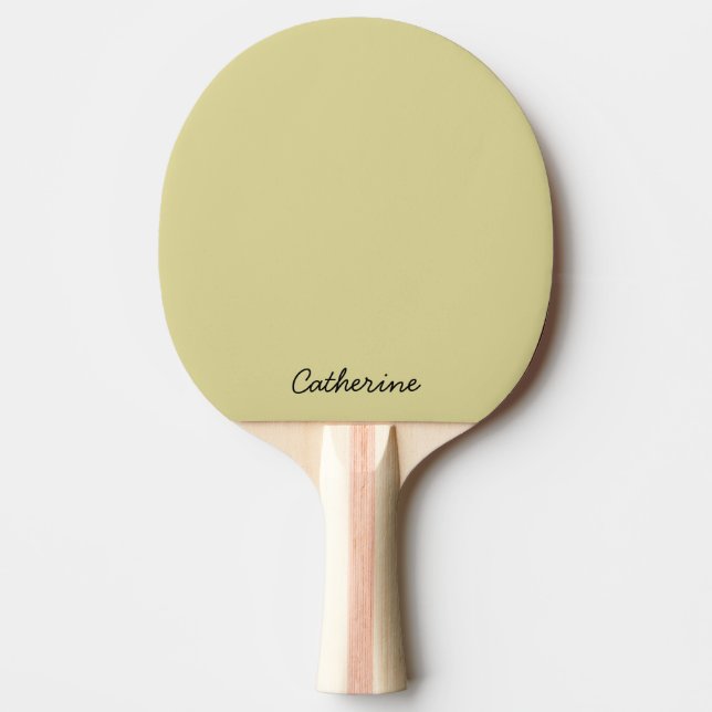 Pala De Ping Pong Paleta de Ping Pong - Amarillo Terroso de Moda Per (Anverso)
