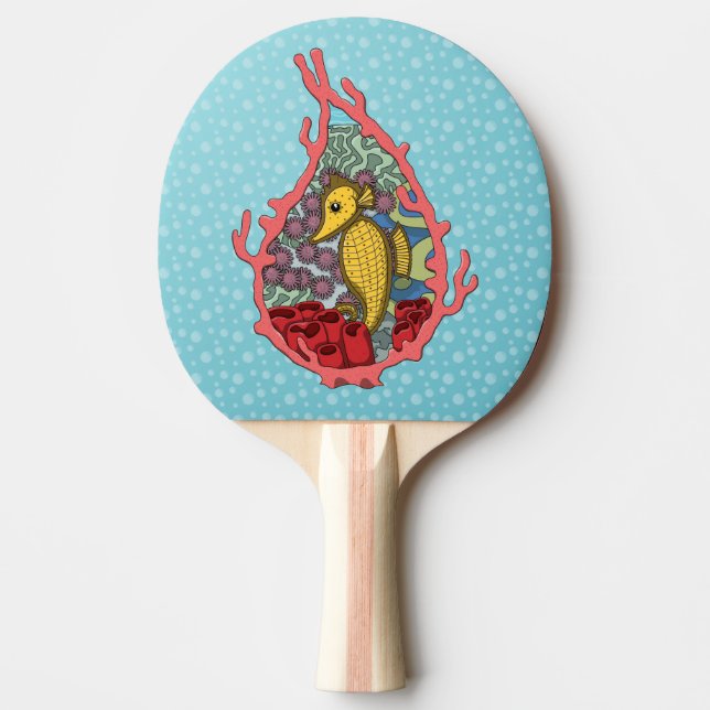 Pala De Ping Pong Paleta de Ping Pong Caballito de Mar Tanga (Anverso)