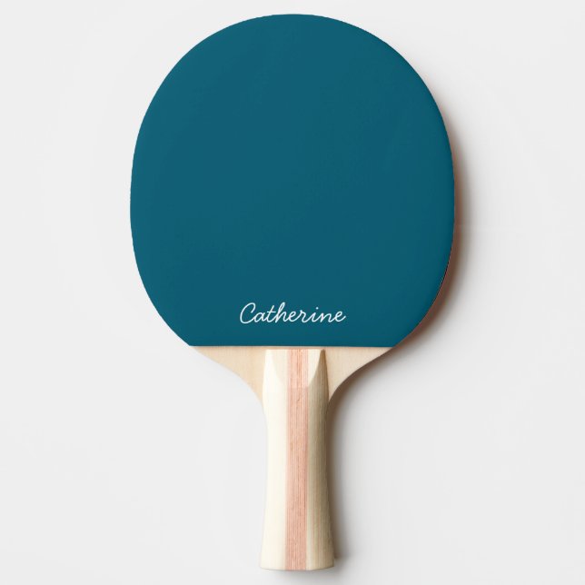 Pala De Ping Pong Paleta de Ping Pong - Cian Profundo de Moda Person (Anverso)