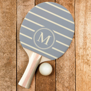Pala De Ping Pong Paleta de Ping Pong Color Gris Paloma con Rayas Mo