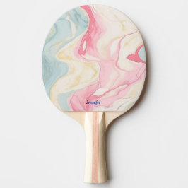Pala De Ping Pong Paleta de Ping Pong con Estampado Pastel Abstracto