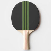 Paleta de Ping Pong con Franja Deportiva Verde