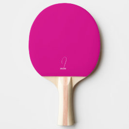 Pala De Ping Pong Paleta de Ping Pong con Monograma Rosa Fucsia