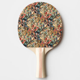 Pala De Ping Pong Paleta de Ping Pong de Arte Abstracto