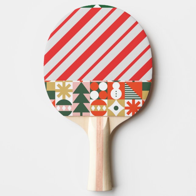 Pala De Ping Pong Paleta de Ping Pong de Navidad (Anverso)