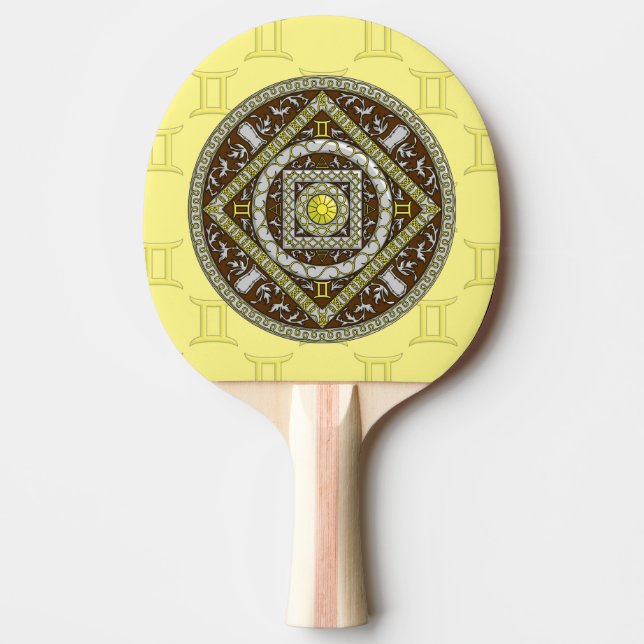 Pala De Ping Pong Paleta de Ping Pong Gemini Mandala (Anverso)