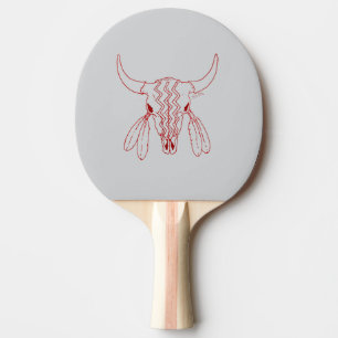 Pala De Ping Pong Paleta de ping pong gris Red Ghost Dance Buffalo