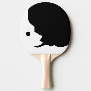 Pala De Ping Pong Paleta de Ping Pong Luna Crescente Blanco Negro
