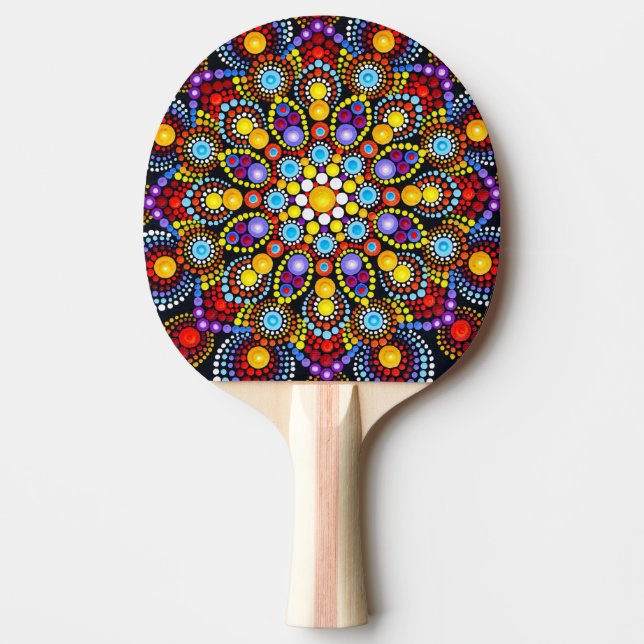 Pala De Ping Pong Paleta de Ping Pong Mandala (Anverso)