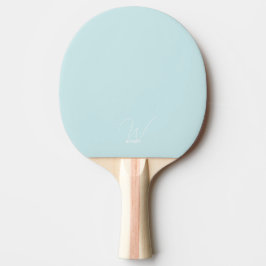 Pala De Ping Pong Paleta de Ping Pong Monogramada Azul Pálido