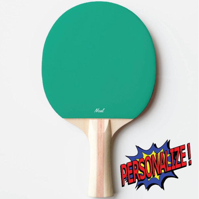 Pala De Ping Pong Paleta de Ping Pong Monogramada Verde Claro (Subido por el creador)