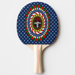 Pala De Ping Pong Paleta de Ping Pong Navideña Juguetona