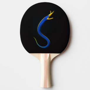 Pala De Ping Pong Paleta de ping pong negra 4 Luxe, anguila de cinta