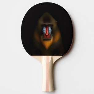 Pala De Ping Pong Paleta de ping pong negra 4 Luxe, Mandrill Monkey