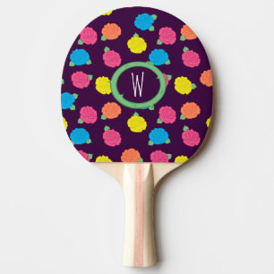 Pala De Ping Pong Paleta de Ping Pong Neon Roses