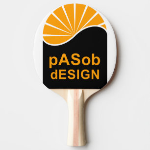 Pala De Ping Pong Paleta de Ping Pong, Parte Trasera de Goma Roja