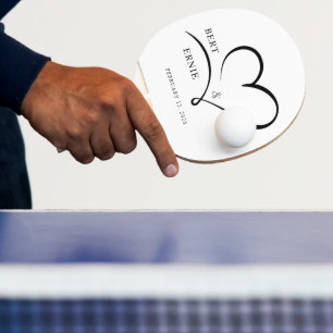 Pala De Ping Pong Paleta de Ping Pong Personalizada Boda Texto Perso