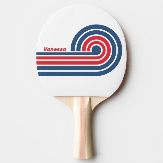 Pala De Ping Pong Paleta de Ping Pong Postman Nostalgic Curl Stripes (Anverso)